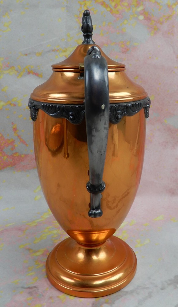 Vintage Sheridan Silver on Copper Coffee Pot