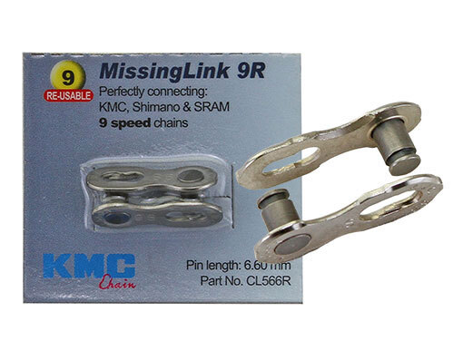 KMC Chain MissingLink Con 9/Speed 6.6mm Pin Silver.