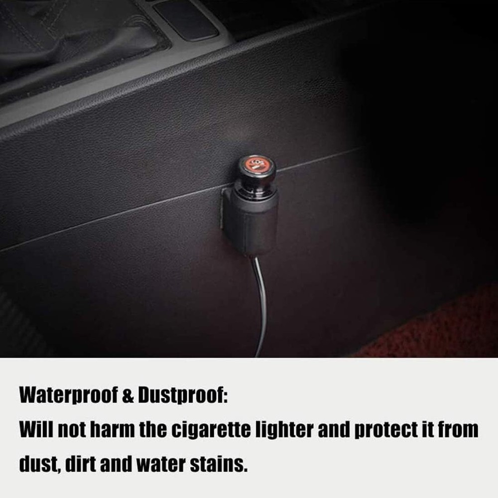 Cigarette Lighter Socket Cover Cap 2 Pack, for Car Power Port Outlet