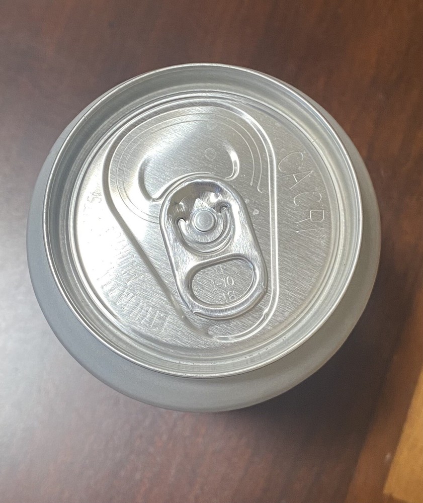 Fallout Hefeweizen Empty Beer Can Bottom Opened Manhattan Project Beer