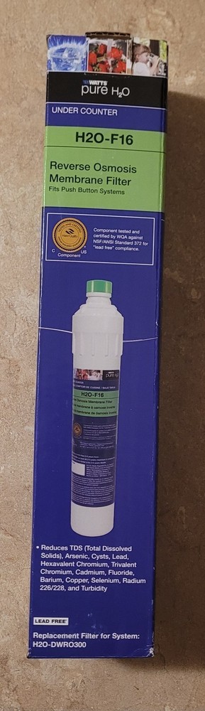 Pure H2O - F16 Reverse Osmosis Membrane Replacement Filter -System H2O-DWRO300