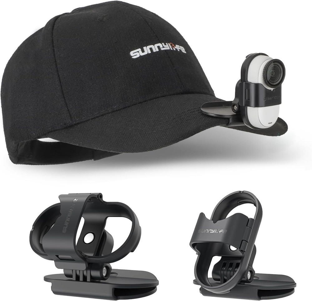 Baseball Hat Clip for Insta360 Go 3s, Vertical & Horizontal Adjustable...