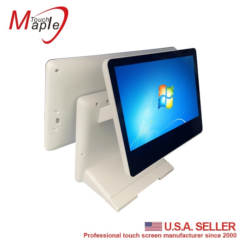 All in one POS touch computer I5 with 10.1 second display/MSR card reader