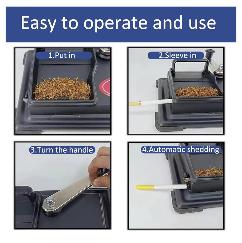 Cigarette Rolling Machine, Tobacco Hand Operation Injector Maker Roll ⭐️READ