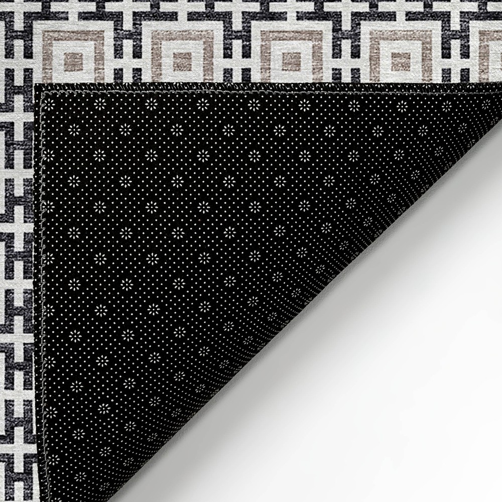 Dalyn Marlo Geometric Area Rug Polyester Transitional MO1-Black Carpet Rectangle