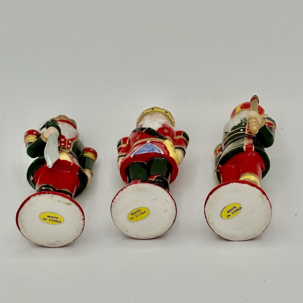 3 Nutcracker Christmas Placecard Holders