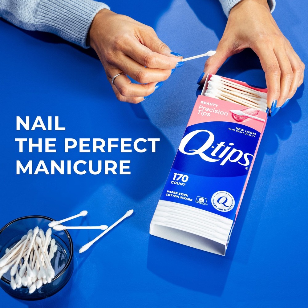 Q-Tips Cotton Swabs, Precision Tip, 170 Count