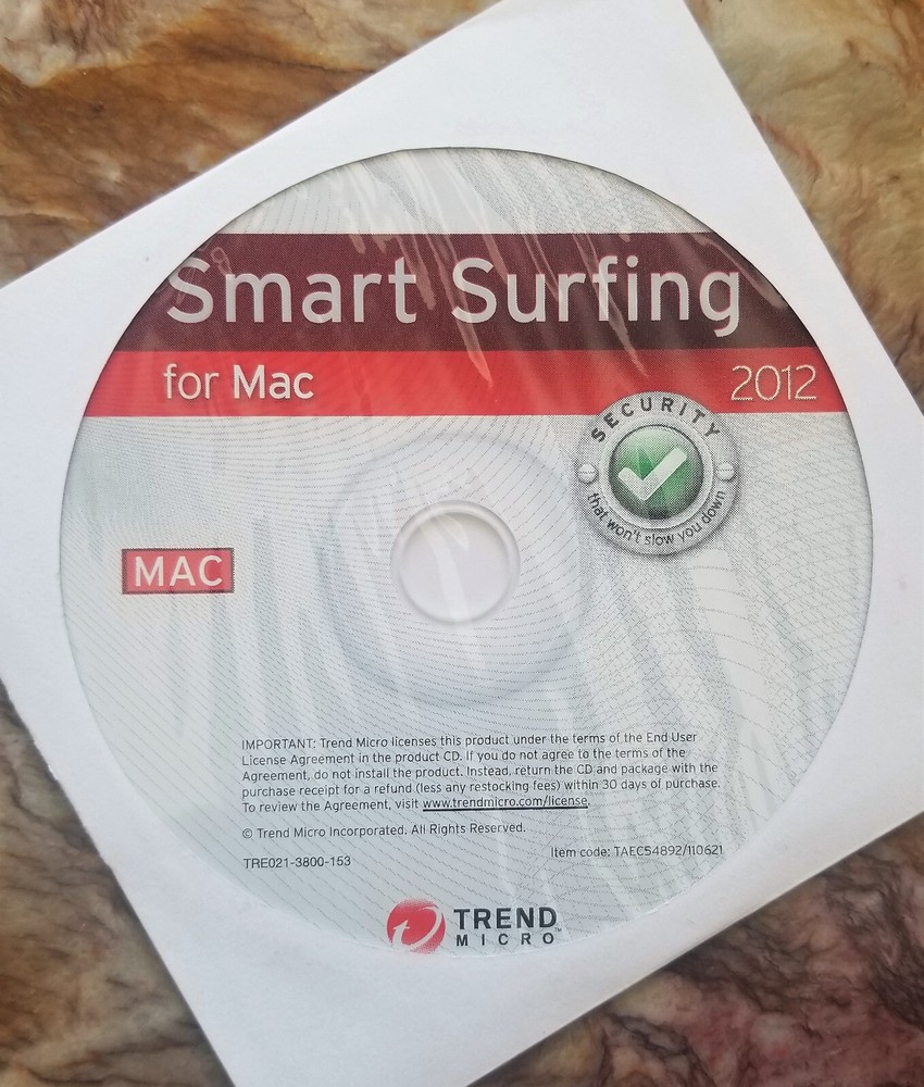 Trend Micro Smart Surfing for MAC CD 2012  Internet Security - Antivirus + KEY