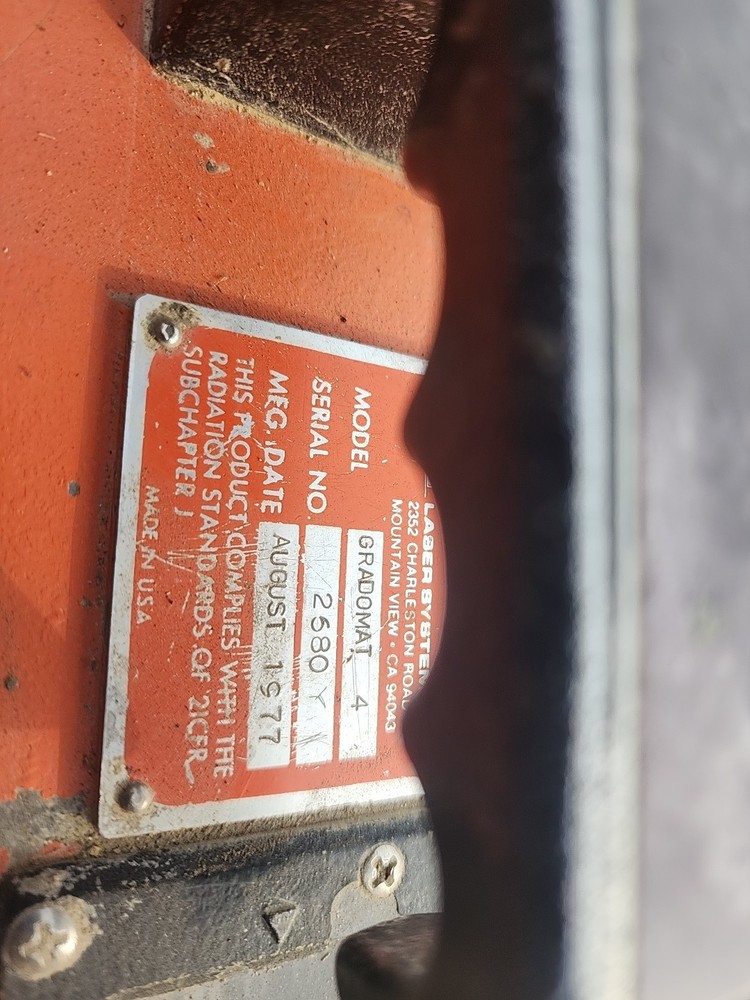 Vintage Level Laser System Gradomat 4