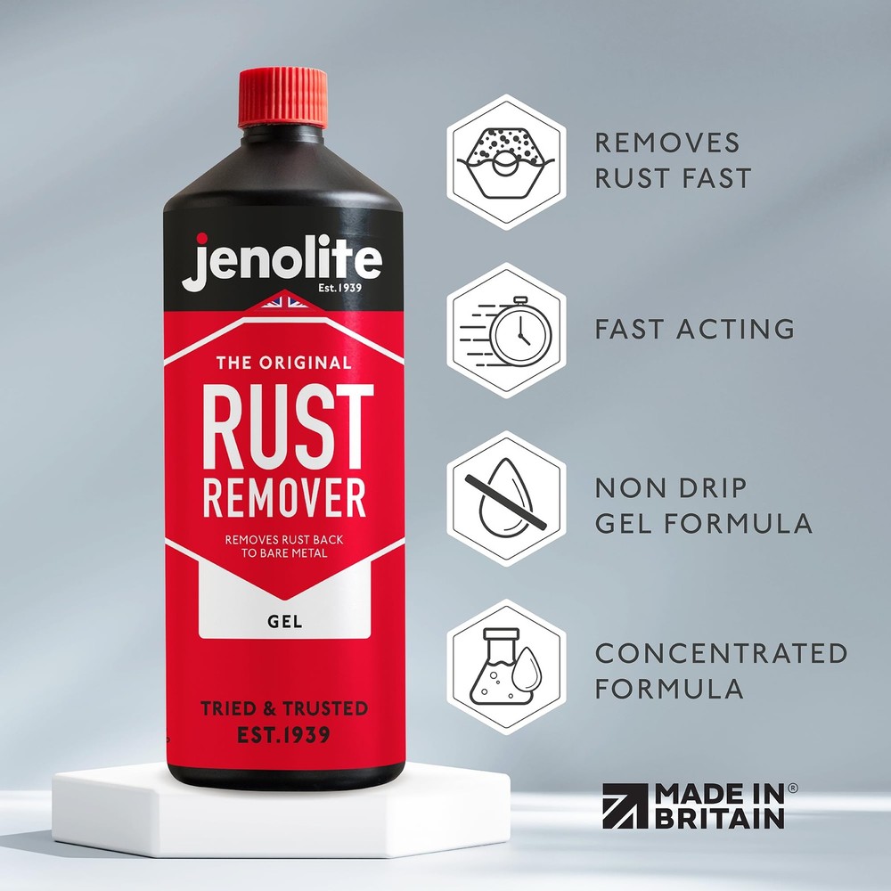 Rust Remover Gel. For Quick Rust Treatment, Back to Bare Meta...
