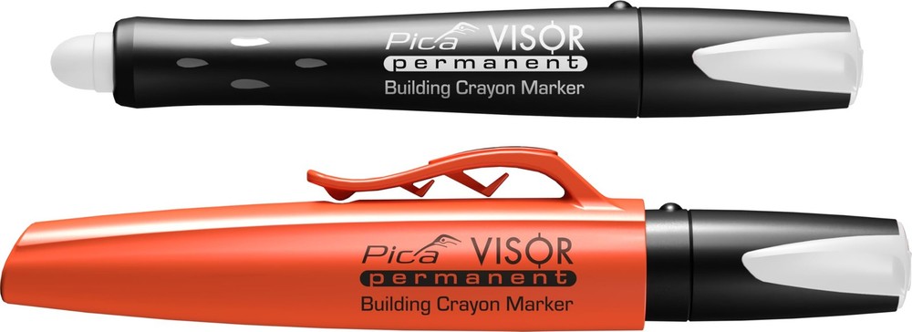 Visor – Industrial Permanent Marker, White