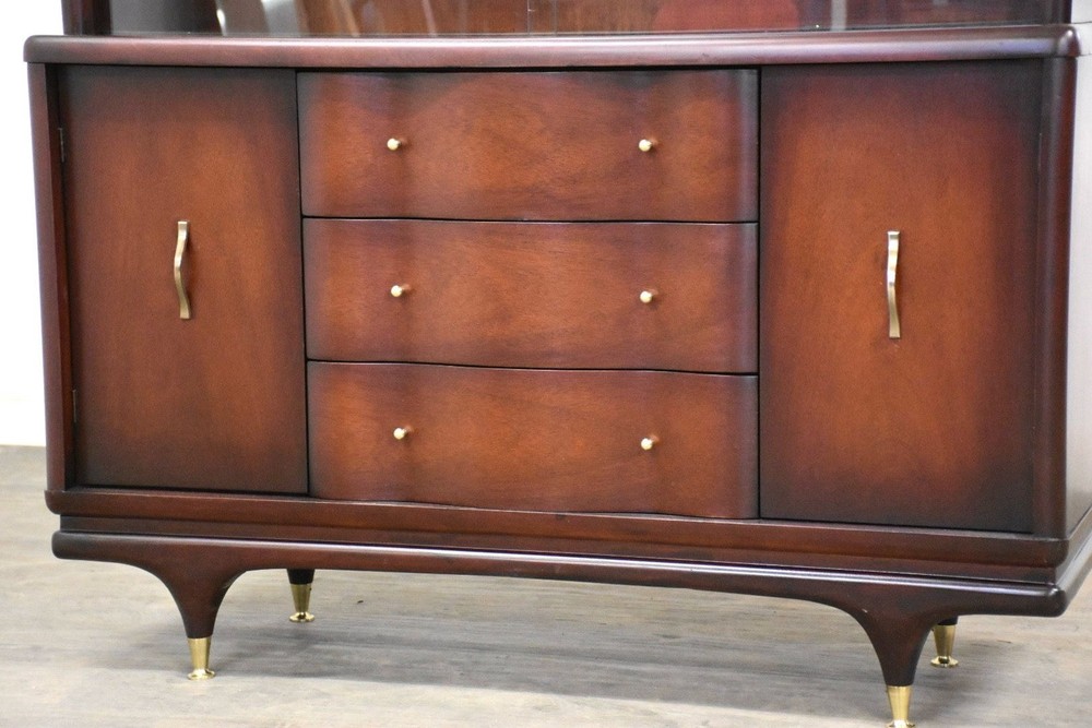 Mahogany Mid Century Credenza
