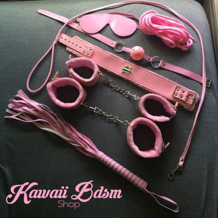 7 pcs SM Bondage submissive (pink)