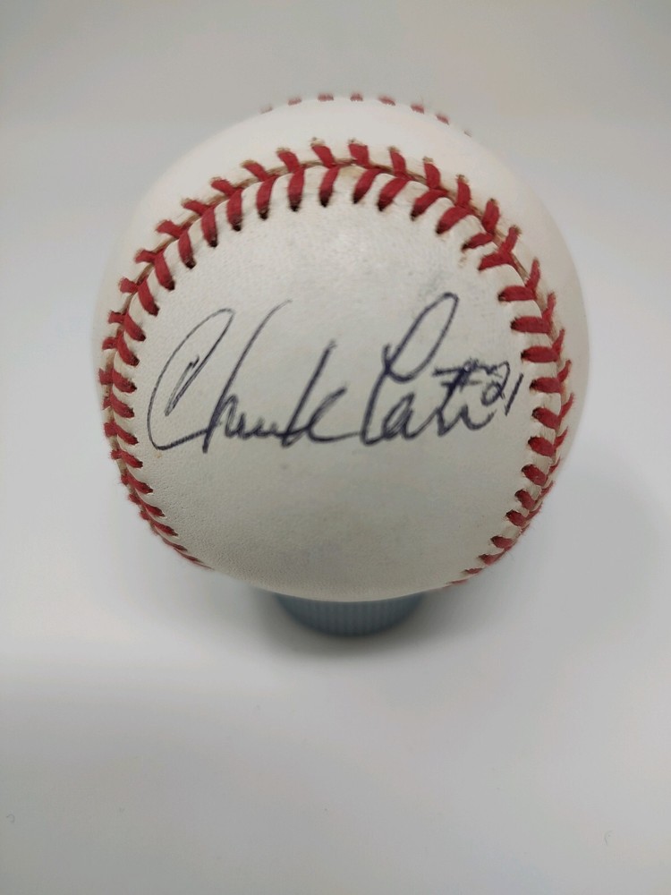 Florida Marlins Chuck Carr Signed Official League Baseball COA BUF