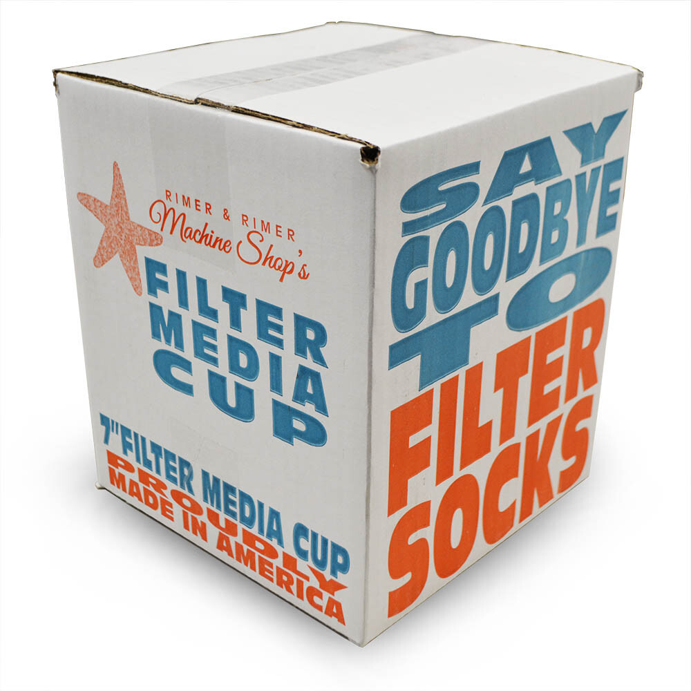 7" High Flow Filter Media Cup (CLEAR) - Generic