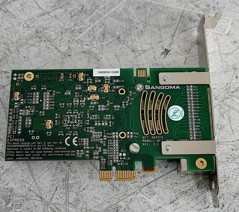 SANGOMA A108 AFT Base 2009 Voice Processing Card PCIe