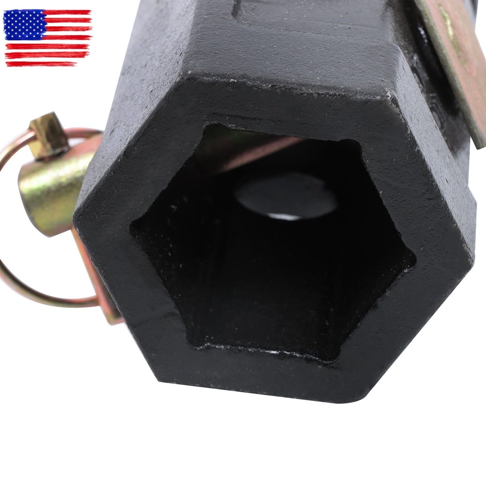 6" x 48" Auger Bit for Post Hole Digger, 2" Hex Connect