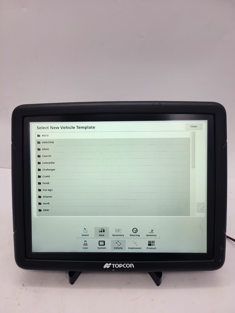 Topcon x35 Display Consol 1007187-01 Auto Steer Auto Section Control