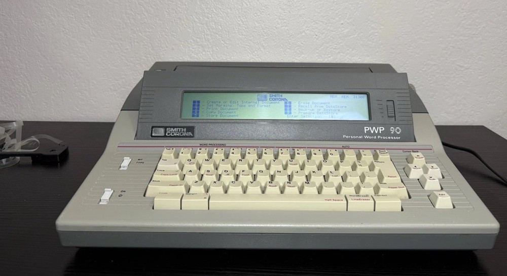 Smith Corona PWP 90 Personal Word Processor Tested Works VG Needs Ribbon