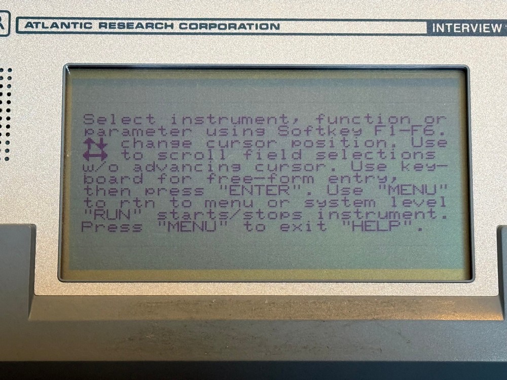 Atlantic Research Corp. INTERVIEW 15 Protocol Analyzer RS-232 Communications