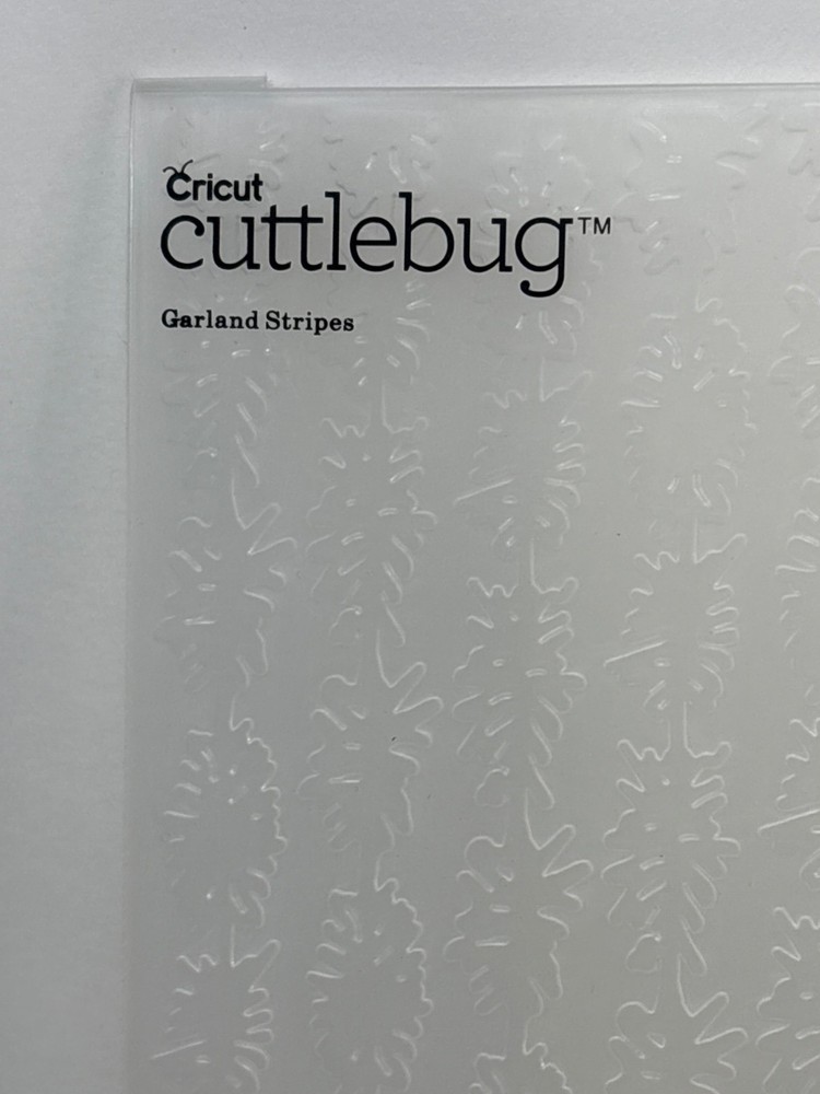 Anna Griffin Garland Stripes Embossing Folder Cricut Cuttlebug Crafts