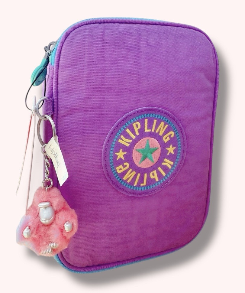 Kipling 100 Pens Case Accessories Rainbow Pop Play Violet