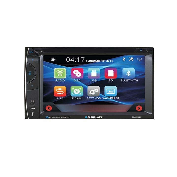 Blaupunkt 6.2” Double DIN Fixed Face Touchscreen DVD Receiver with Bluetooth USB