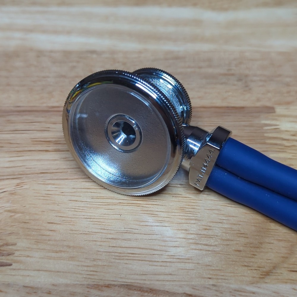 Stethoscope Blue tubes on chrome
