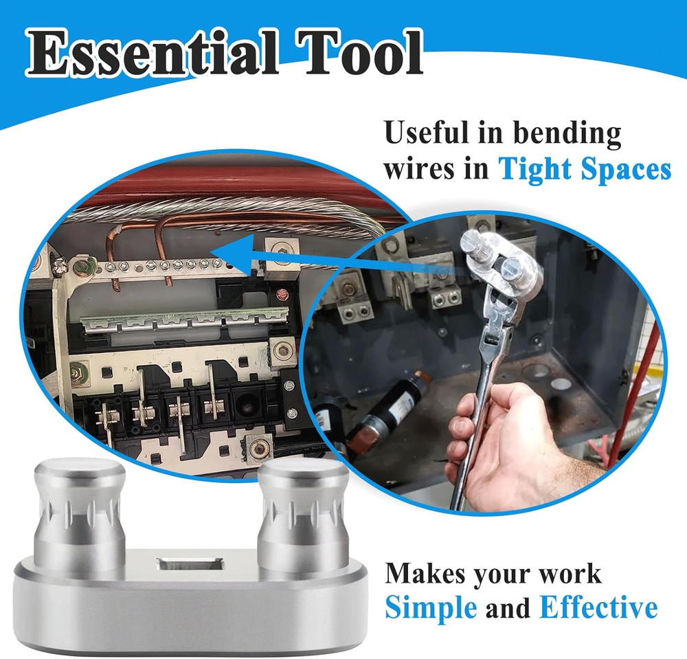 77455 Cable Bender Tool, Connects to 1/2'' Ratchet, Wire Bender Tool-Maximum Ben