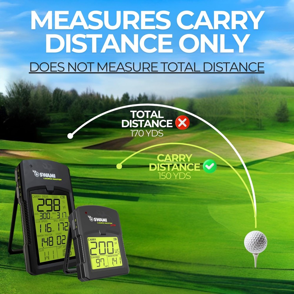 Izzo Golf Swami Launch Master Golf Launch Simulator Golf Training Aid, Lite