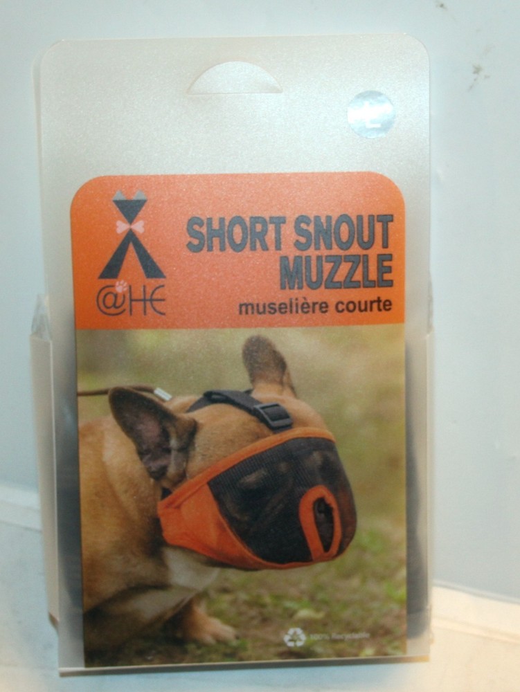 new French Bulldog Muzzle Short Snout Mesh Muzzle