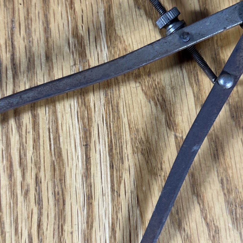 Vintage Outside Spring Calipers Dividers Unmarked Engineering Tools