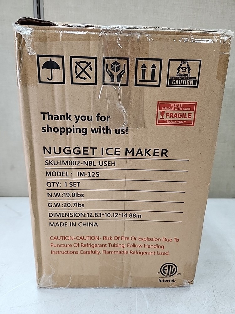 NEW Euhomy Nugget Ice Maker Model: IM-12S - Damaged box!!