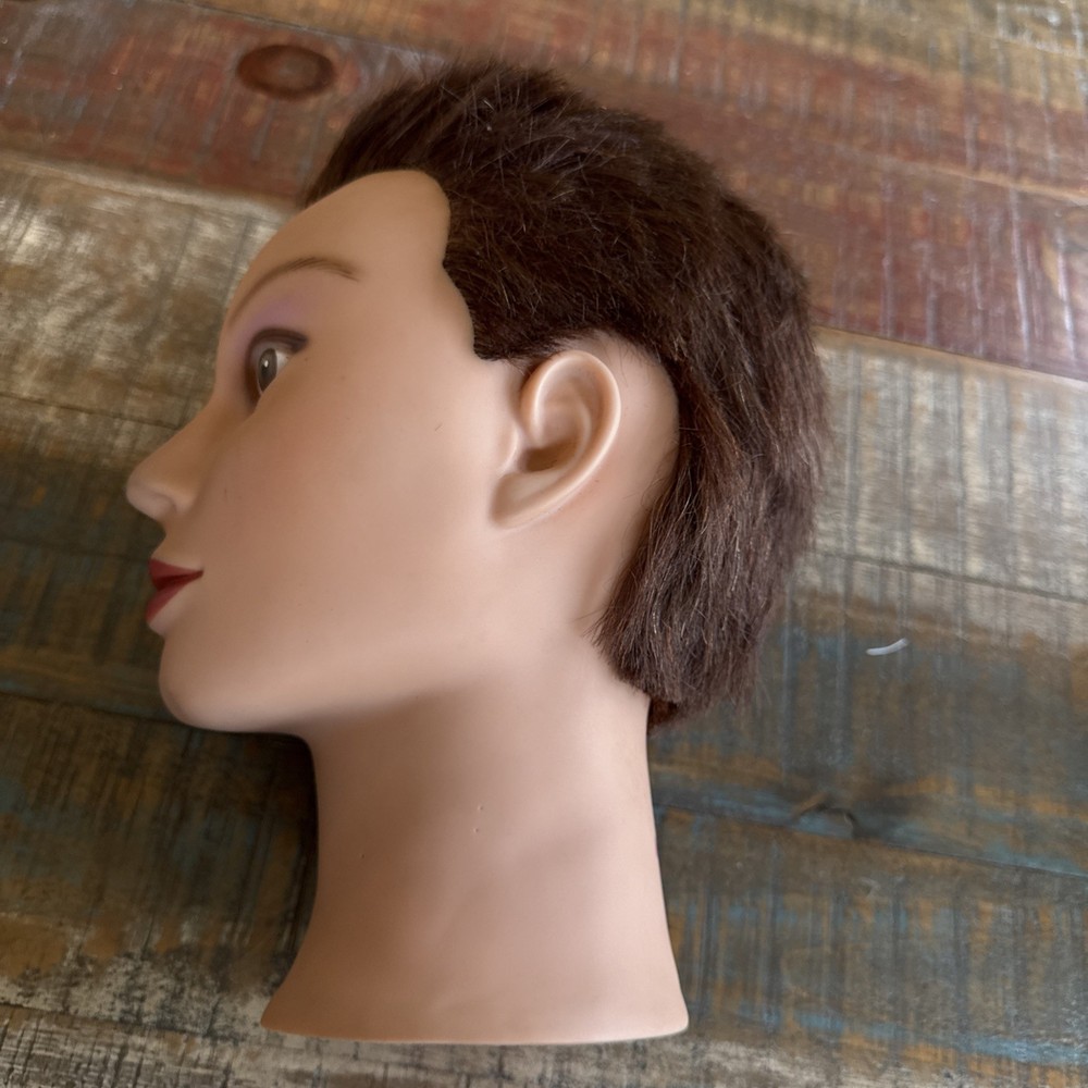 Miss Ameri-Kin Mannequin Head Item 14112 Styling Practice Head Brown Hair