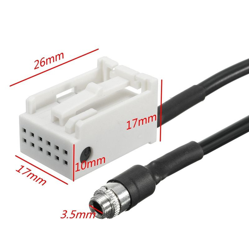 New AUX Audio Input Female Adapter Cable for BMW E63 E64 E60 E61