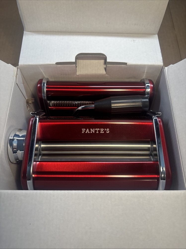 Fantes RED Manual Pasta Machine #12002 9 Thickness Settings