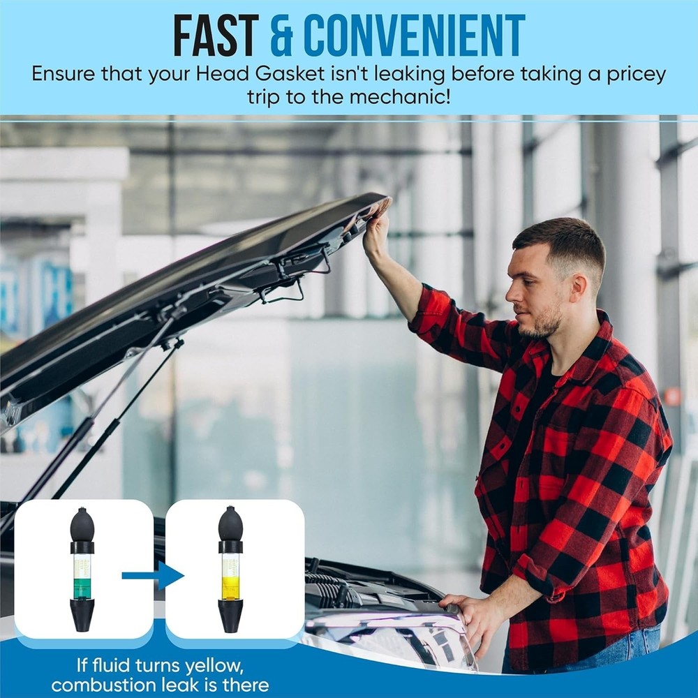 Combustion Leak Detection Kit - 100+ Tests (Includes 18oz Detection Fluid)