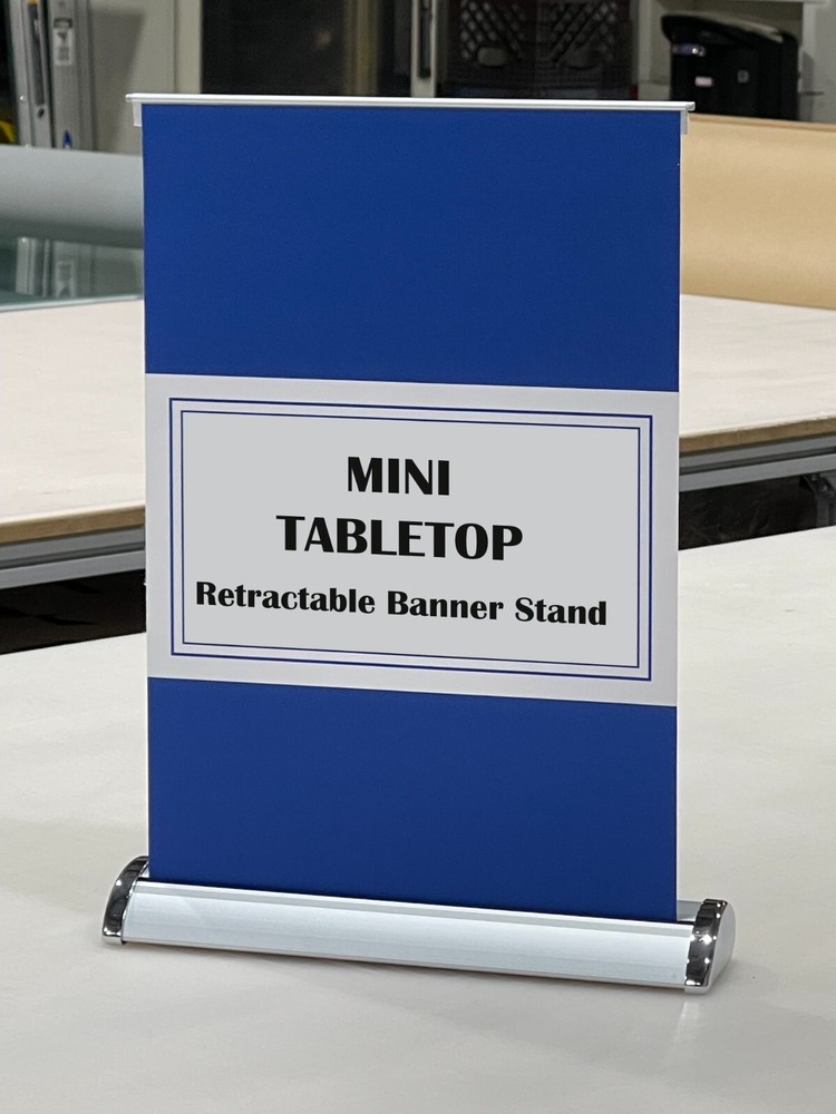 11 ¾"x17"（ A3 ） Mini Tabletop Retractable Banner Stand