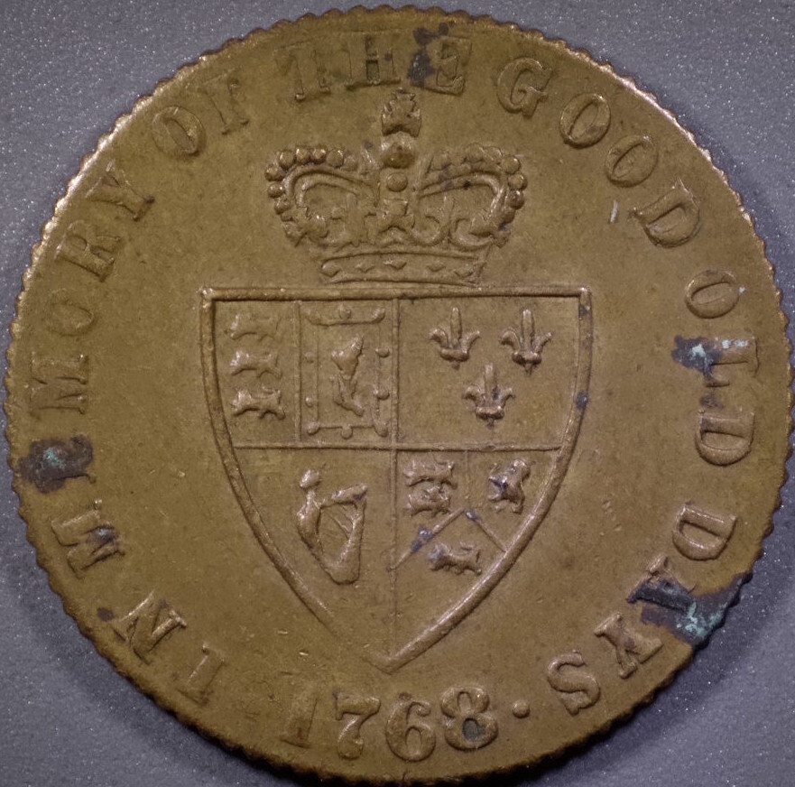 1768 Great Britain Counter Token