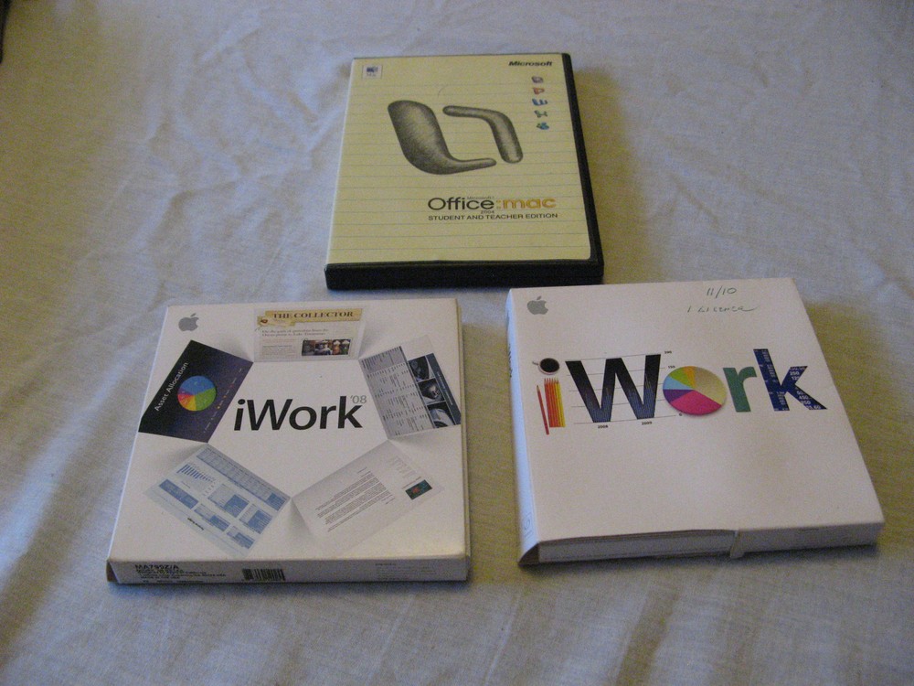 iWork & Microsoft Office MAC Bundle - 2 Versions of iWork SEE DESCRIPTION