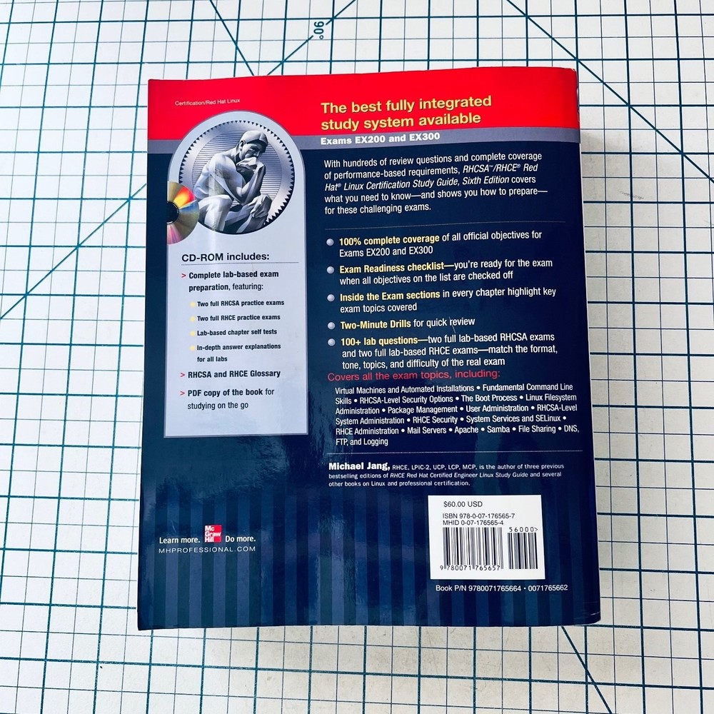 Red Hat RHCSA RHCE Linux Certification Study Guide 2011 CD-ROM Vintage Computing