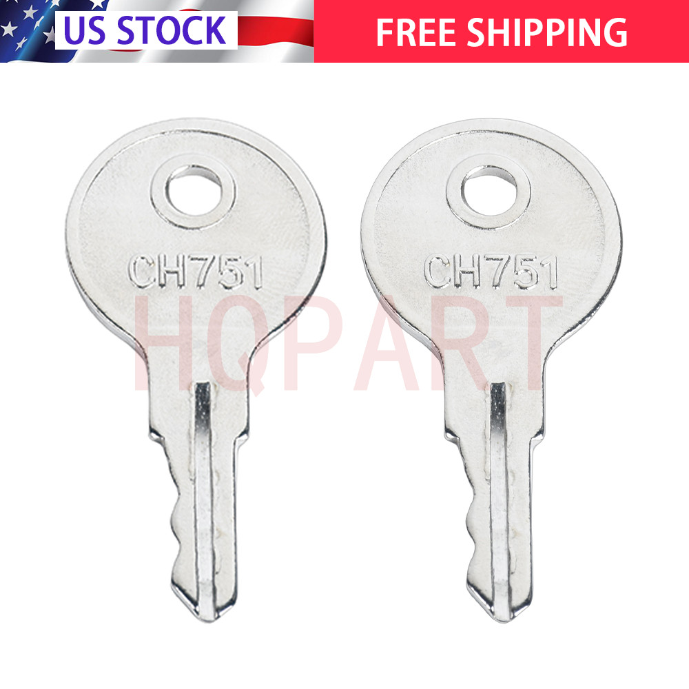 New RV Replacement Baggage Door Key Ch751 RV Compartment Key Standard 2 Keys