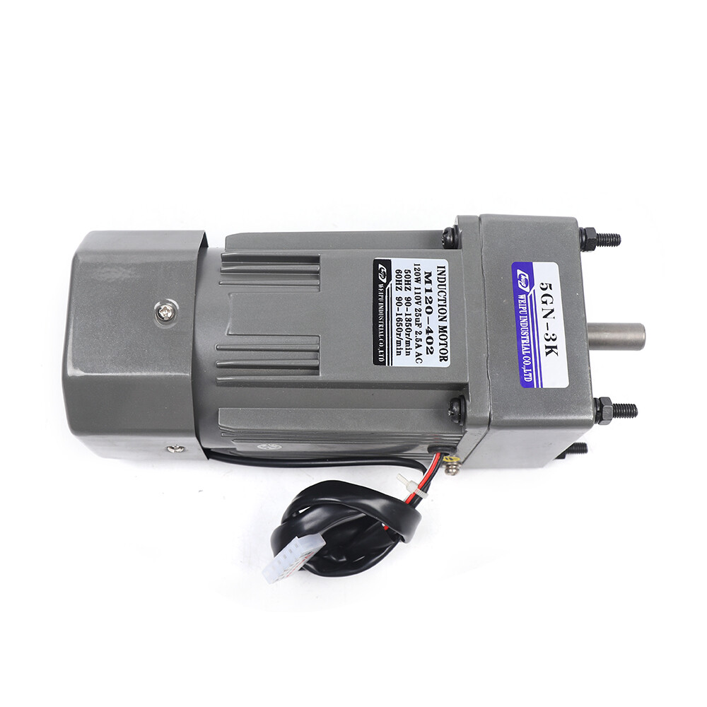 120W Single-phase AC Gear Motor 110V Electric Motor Variable Speed Controller US