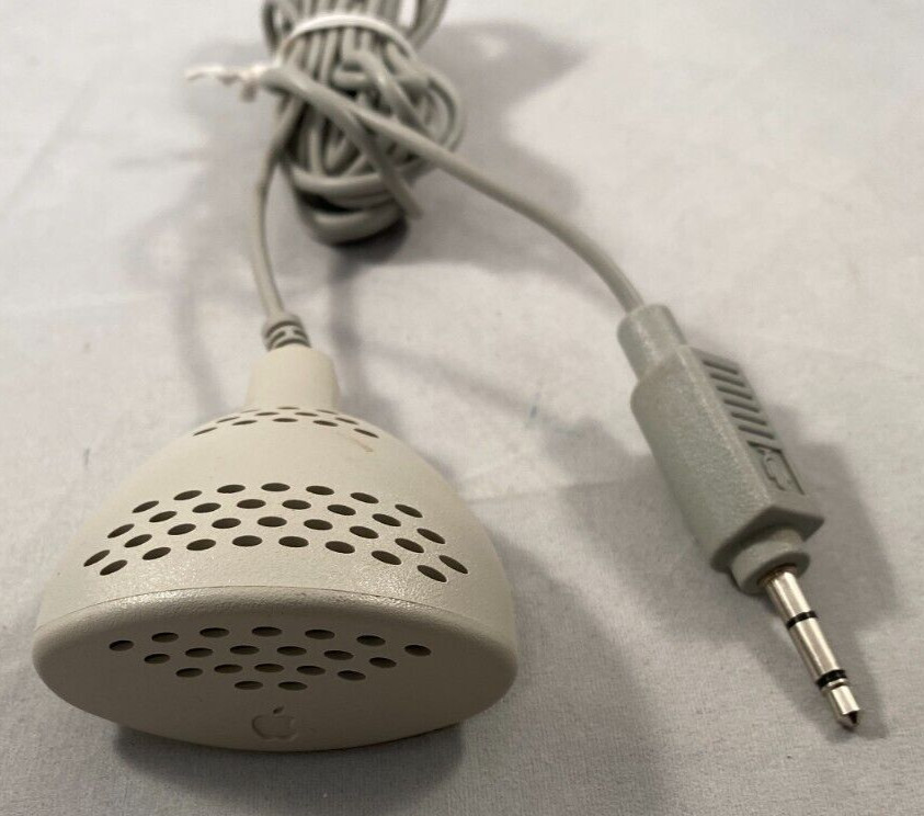 Vintage Apple Mac Wired Computer Microphone Plain Talk 590-0670