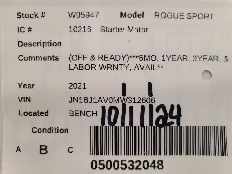 ROGUE SPT 2021 Starter Motor 1913930