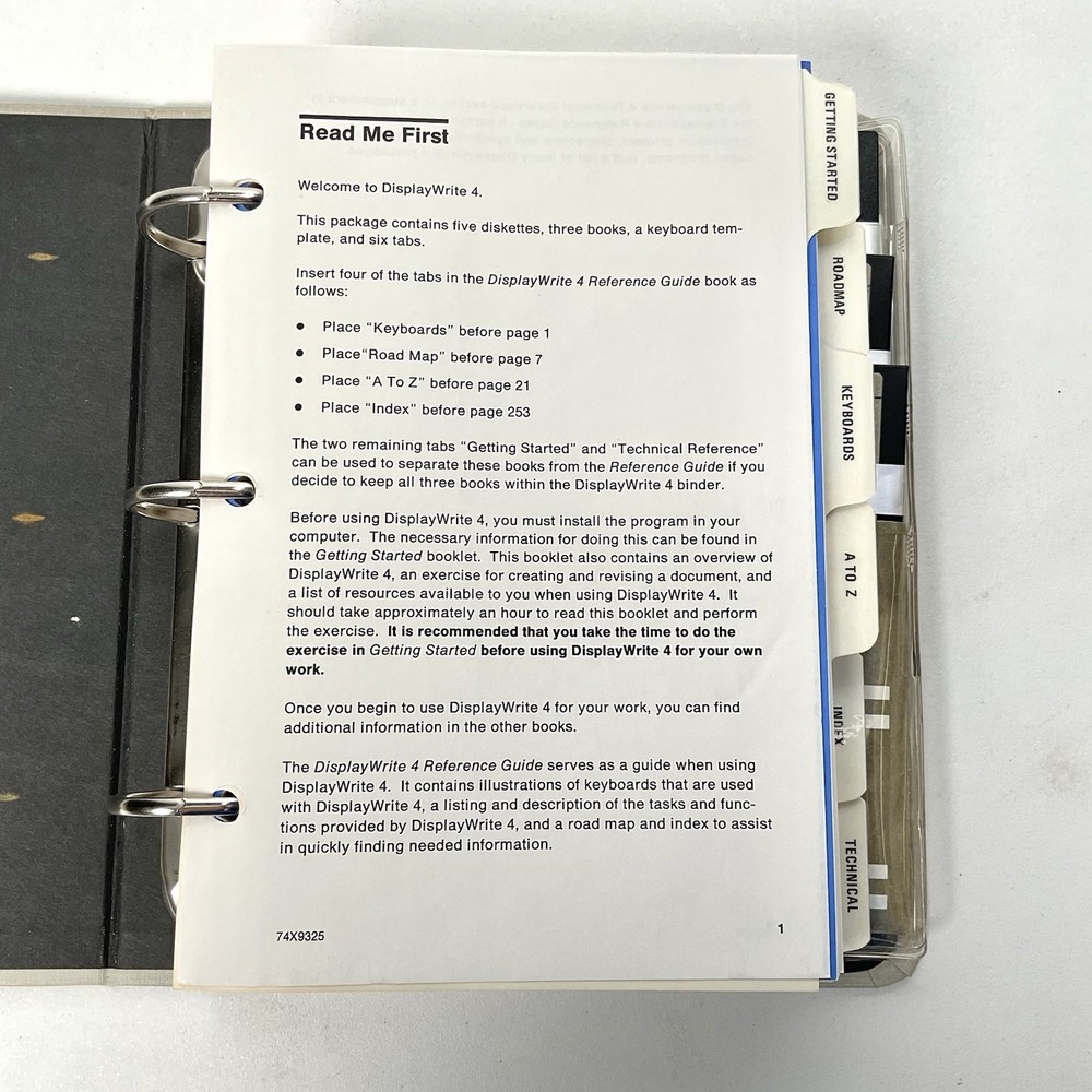 IBM PC Software DisplayWrite Series 4 Office Systems Family 5.25” Diskette