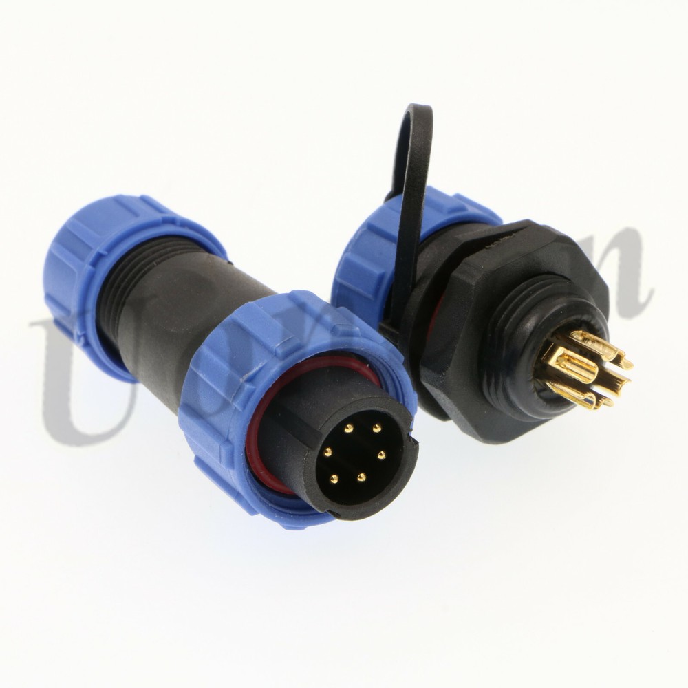 5 Pcs Waterproof SP13 SP17 SP21 IP68 Circular Multipole Plug Socket Connector