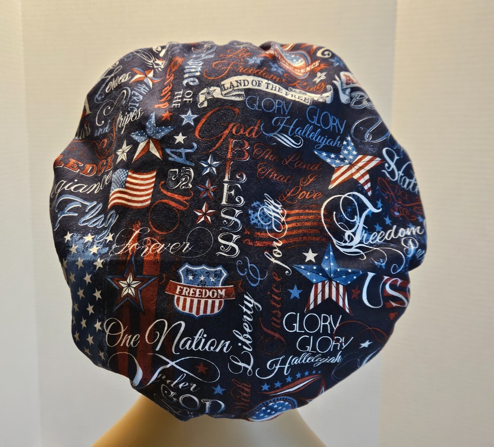Bouffant Scrub Cap - Patriotic