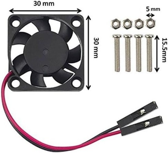 High-Speed Raspberry Pi Cooling Fan - 1-Pack, 30mm Brushless Official Accessory