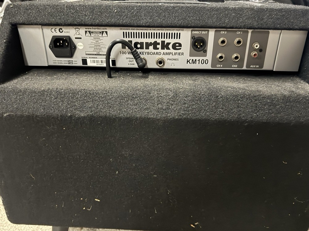 Hartke KM100 100W Combo Amplifier Solid State 4-Channel Keyboard 1 Speaker